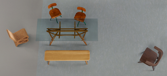 Carpet tiles in a high-rise office