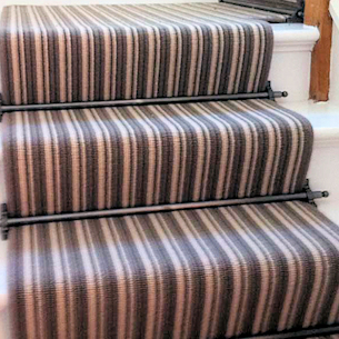 Striped stair runner
