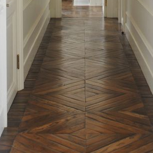 Hallway wooden flooring
