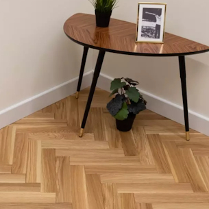 Parquet style wooden floor domestic property London